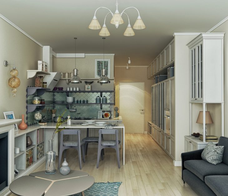 Современный дизайн интерьера маленькой квартиры, 50 фото дизайнерских идей