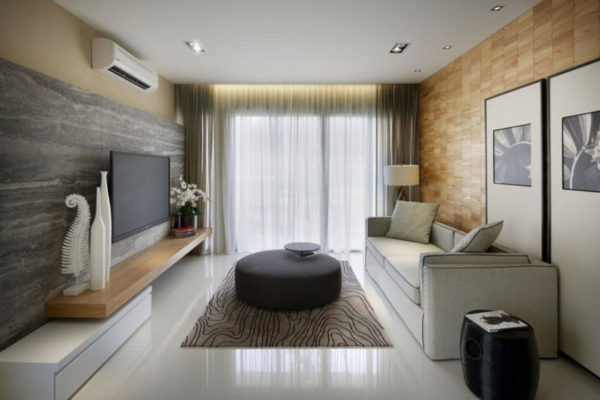 Современный дизайн интерьера гостиной