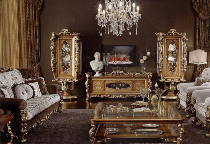 Элитная итальянская мебель для гостиных. Примеры композиций