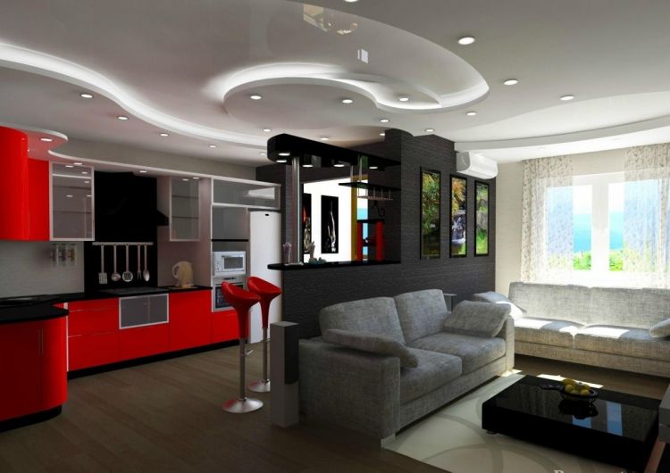 Кухня-гостиная 20 кв. м - дизайнерские идеи, варианты оформления интерьера и обзор самых стильных сочетаний (110 фото)